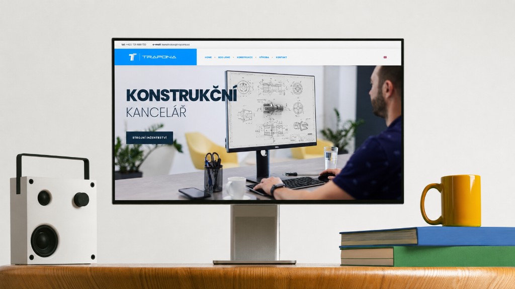 Ukázka landing page pro TRAPONA